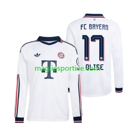 Completo Calcio Bayern Monaco Michael Olise 17 Divisa Trasferta 2026-2027 ML Completo Calcio Bayern Monaco Michael Olise 17 Divisa Trasferta 2026-2027 ML